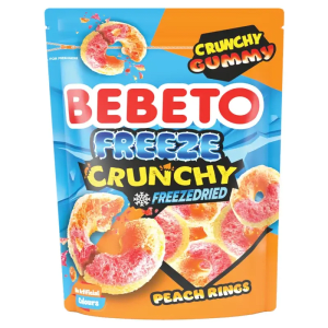Bebeto Freeze Crunchy Peach Rings 35g