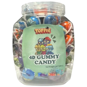 Toppie 4D Gummy Candy 10g (Une Pièce)