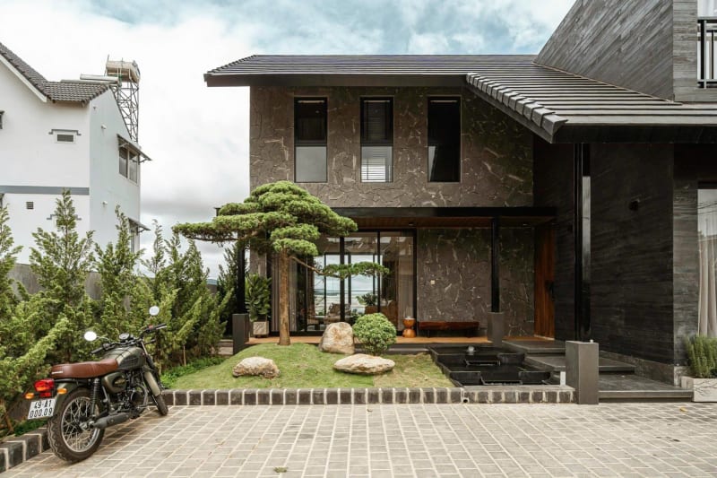 Villa phong cách Nhật Bản - sân vườn thoáng mát - view nhà lồng (V-07)