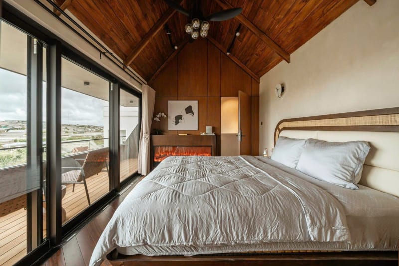 Villa phong cách Nhật Bản - sân vườn thoáng mát - view nhà lồng (V-07)
