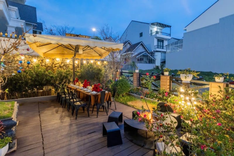 Villa tiện nghi - sân vườn rộng rãi - thuận tiện cho xe 7 đến 29 chỗ