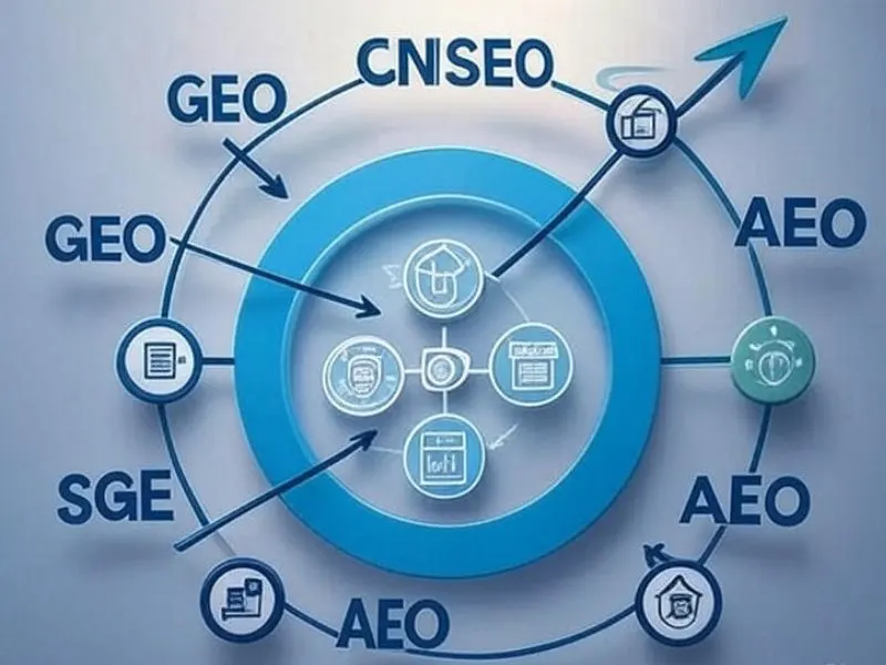 the relationship between SEO, GEO, SGE, and AEO
