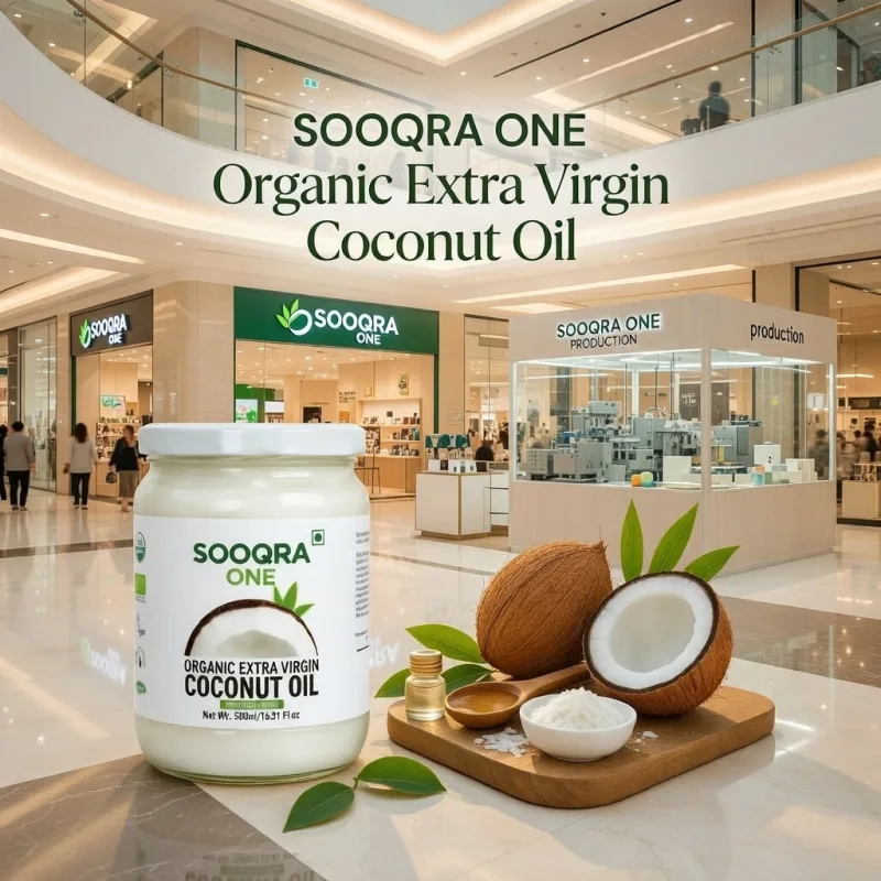 SOOQRA ONE Organic Extra Virgin Coconut Oil 1L / অর্গানিক কোকোনাট অয়েল