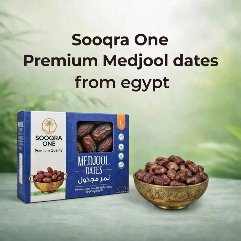 SOOQRA ONE Premium Medjool Dates 1KG – Large Soft Egyptian Dates