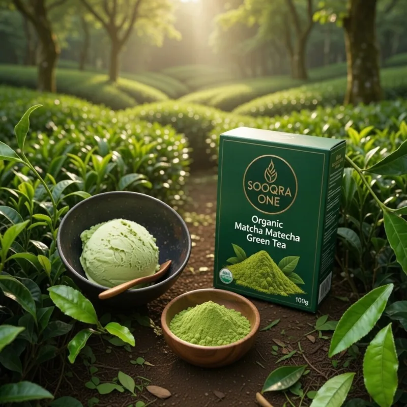 SOOQRA ONE Organic Matcha Green Tea 100g Ceremonial Grade