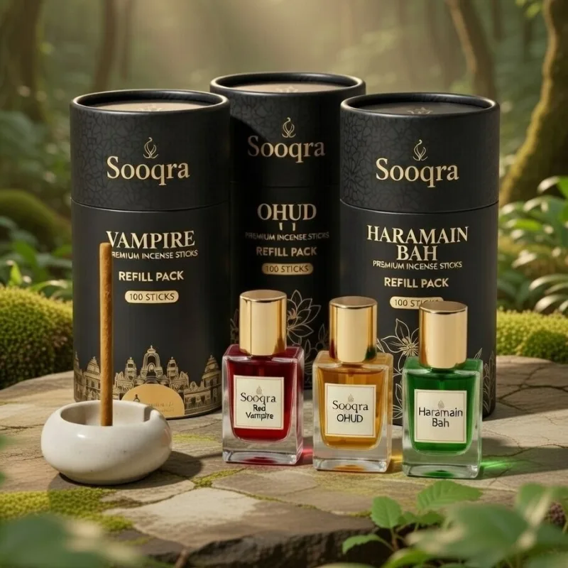 SOOQRA ONE 24ml Attar Combo – Vampire OHUD Haramain Bah