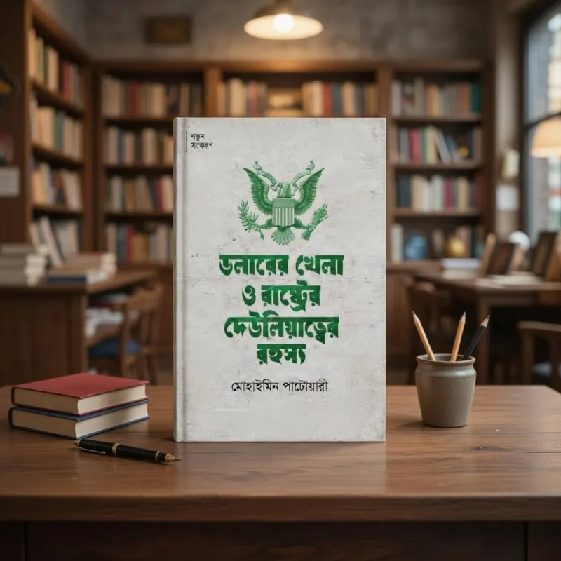 ডলারের খেলা ও রাষ্ট্রের দেউলিয়াত্বের রহস্য ২য় সংস্করণ বইয়ের কভার ছবি