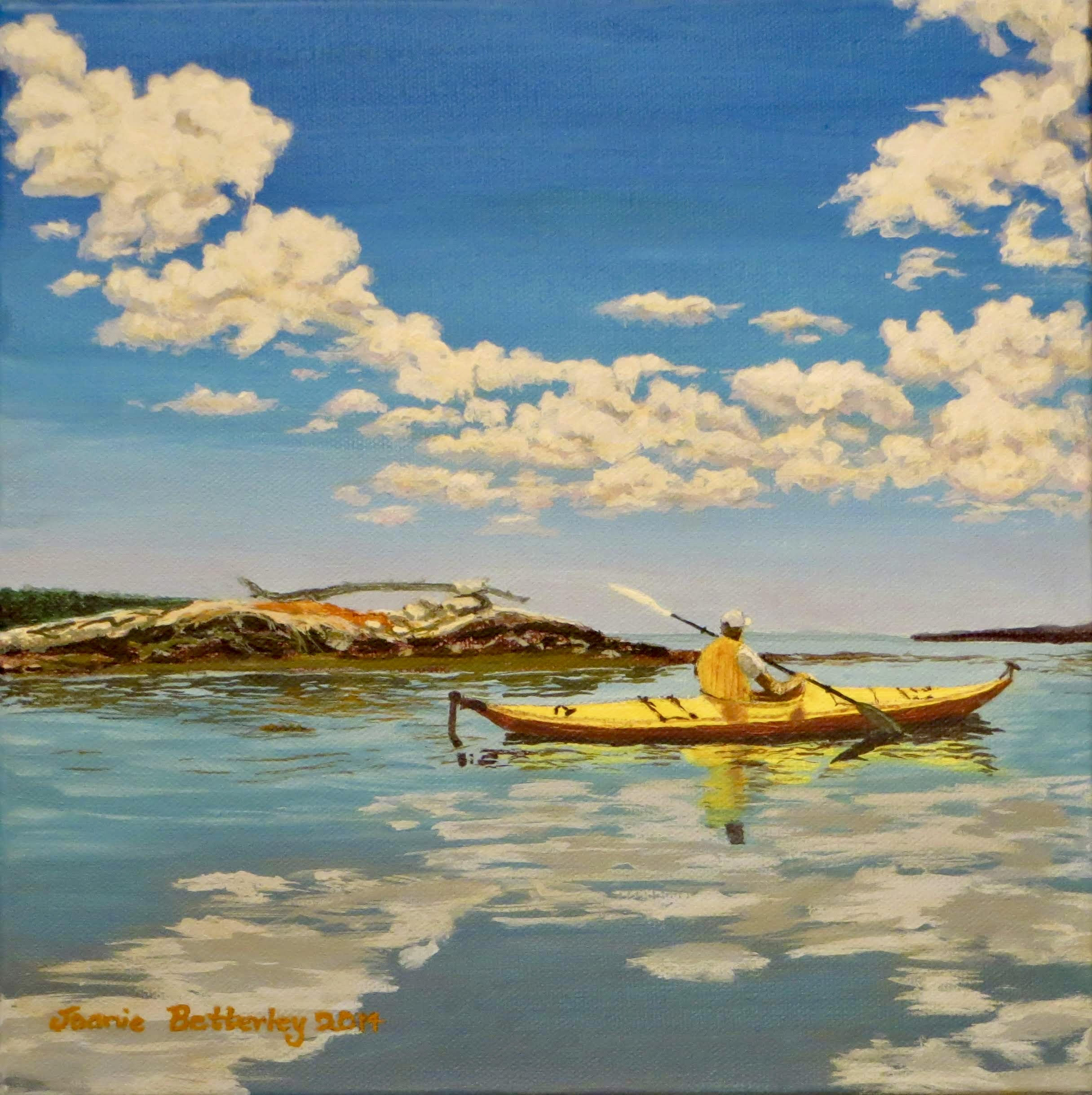 Cloud Reflections while Kayaking on Muscongus Bay, Maine