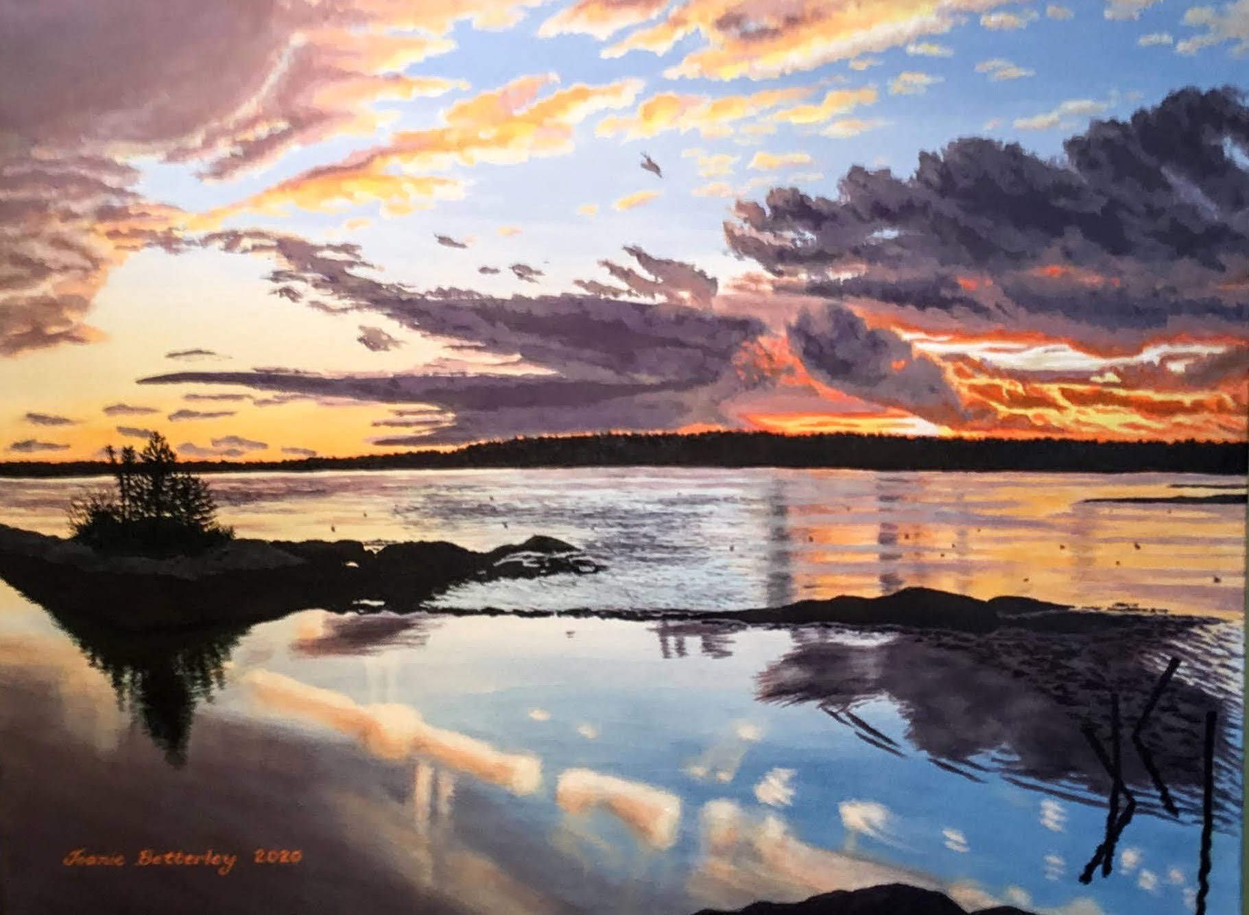 Fall Sunset, Friendship, Maine