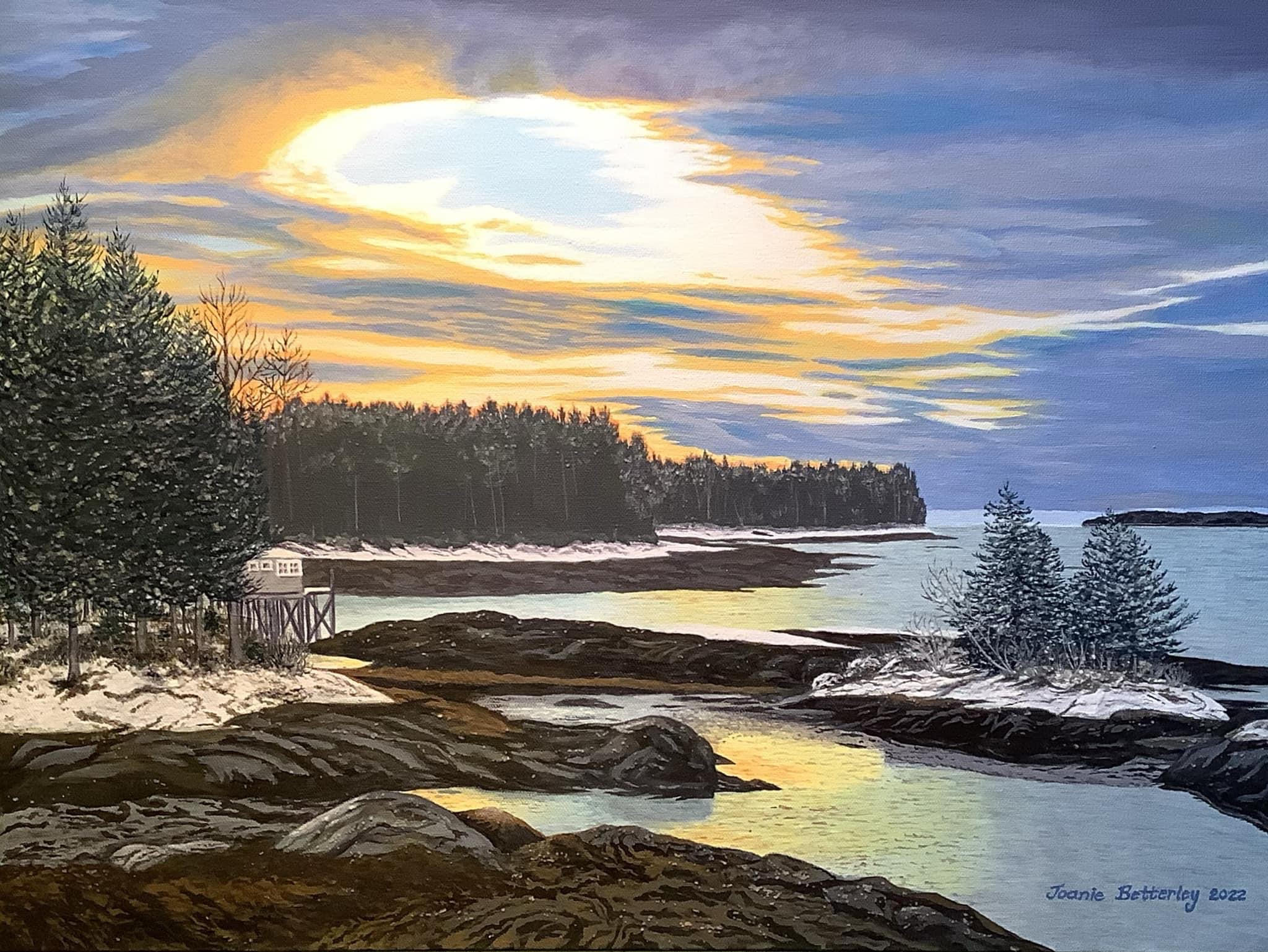 Friendship, Maine Winter Sunset