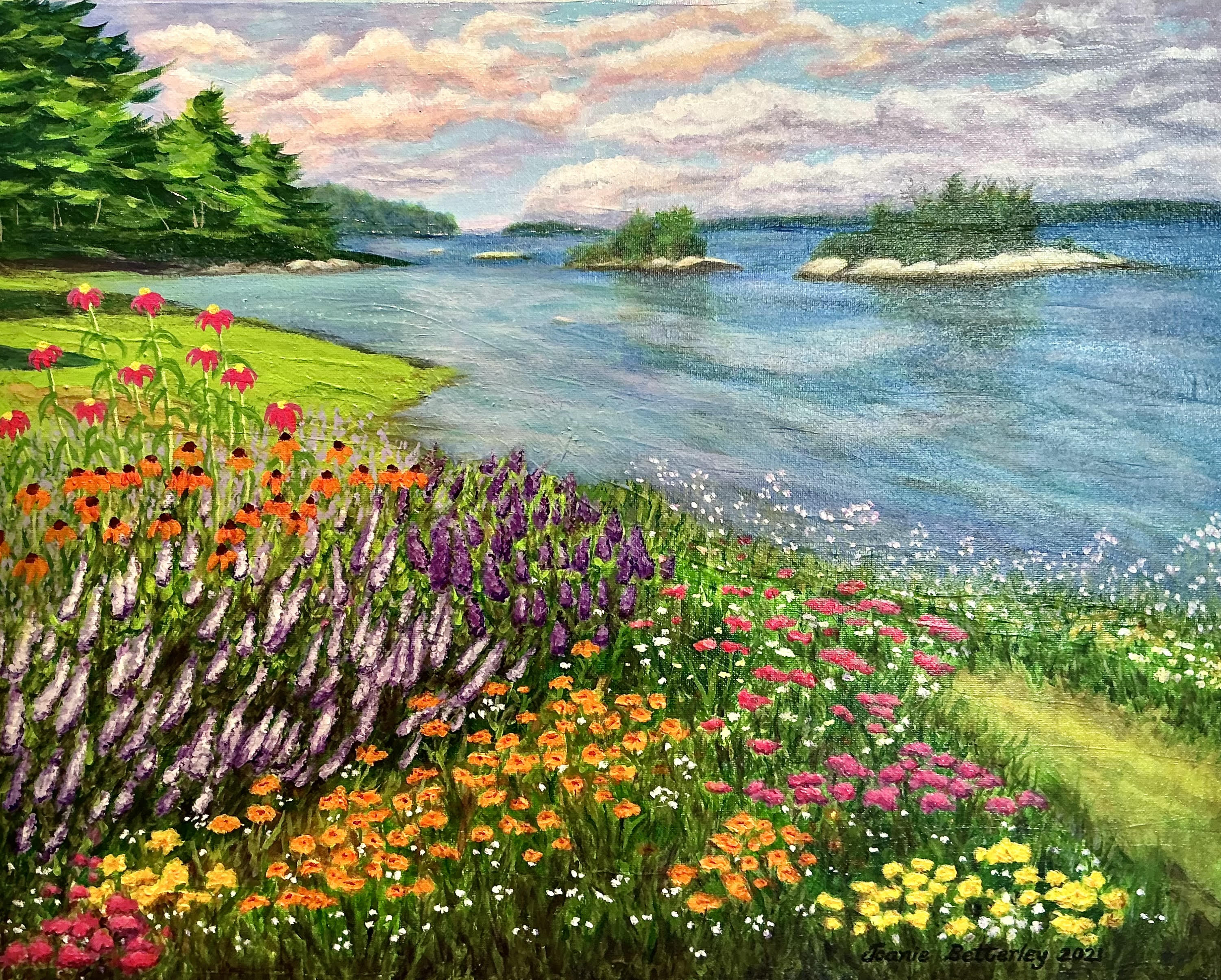 High Summer in the Garden, Friendship, Maine
