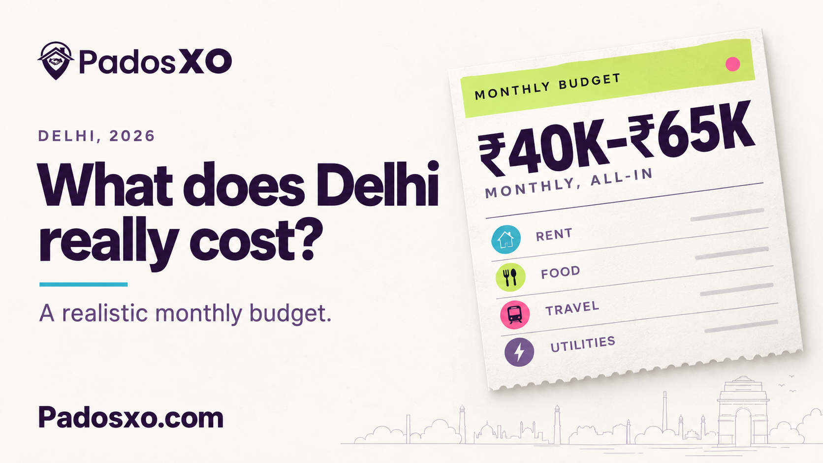 Cost of Living in Delhi in 2026: A Realistic Monthly Budget