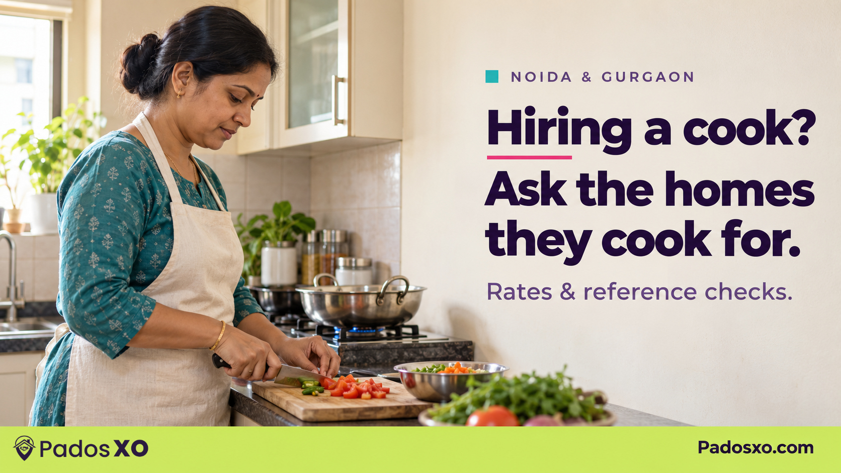 Hiring a Full-Time or Part-Time Cook in Noida: 2026 Rates and the Reference Check Nobody Actually Does