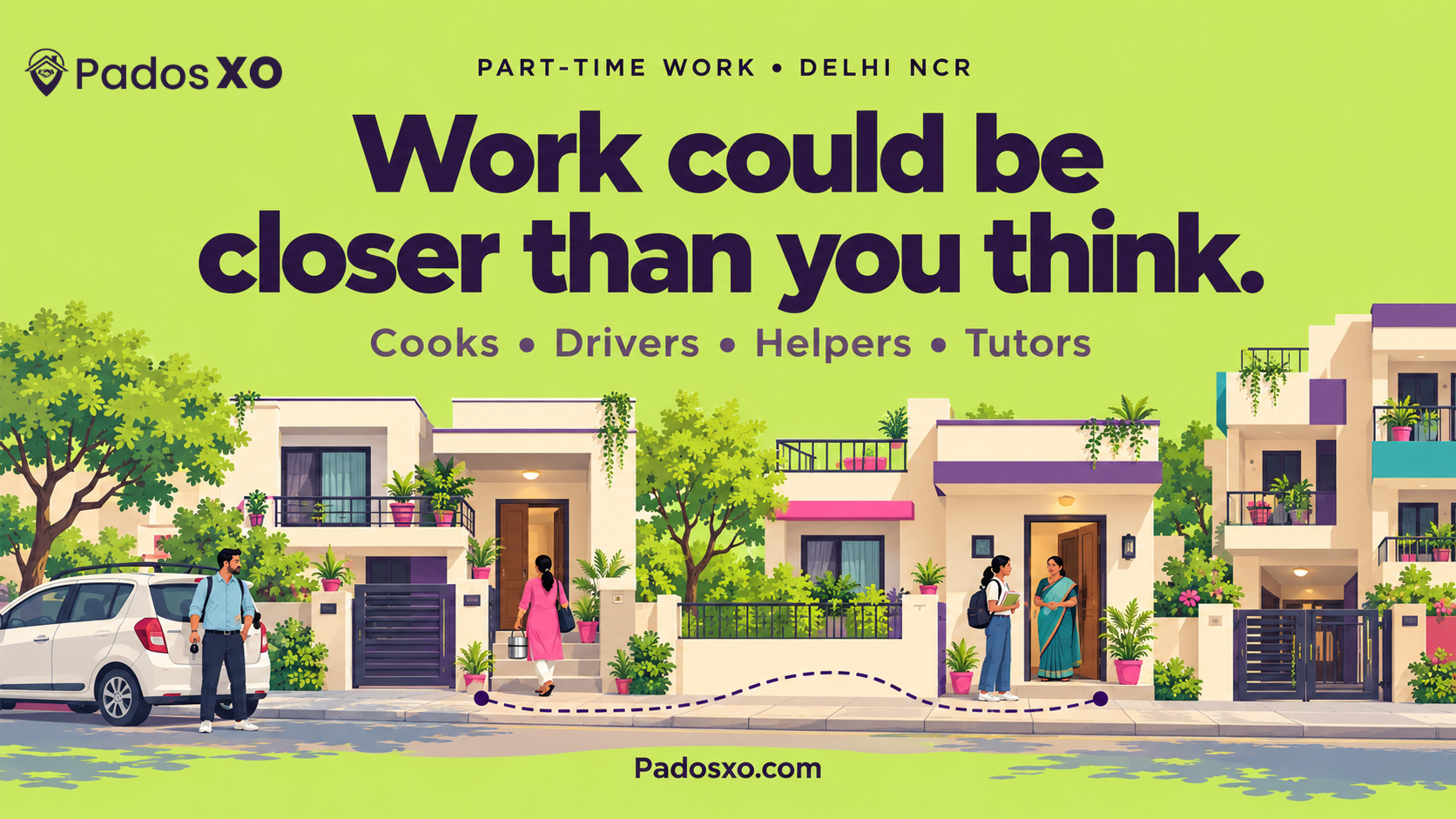 Part-Time Work Near You in Delhi NCR: Where Cooks, Drivers, Helpers and Students Actually Find Local Jobs in 2026