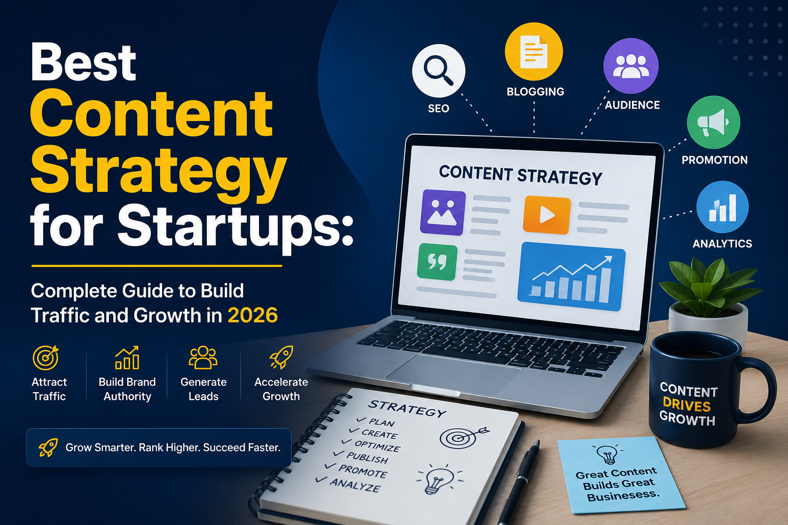 Best Content Strategy for Startups: Complete Guide to Build Traffic and Growth in 2026