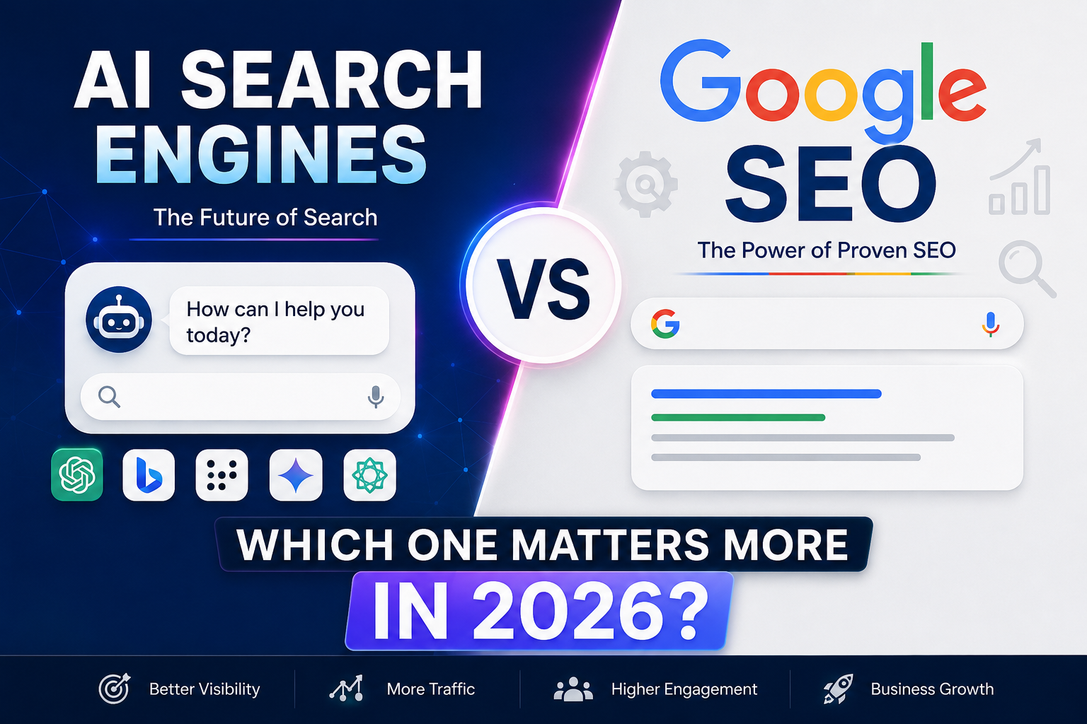 AI Search Engines vs Google SEO: Which One Matters More in 2026?