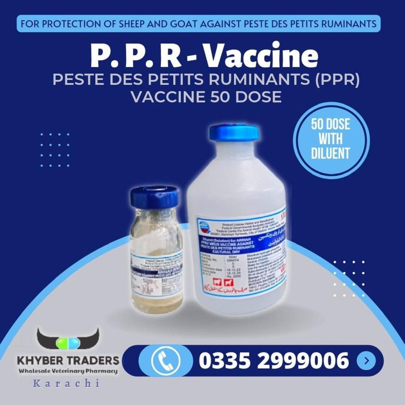 PPR Vaccine Russian 50 dose vial — Vaccines | Khyber Traders