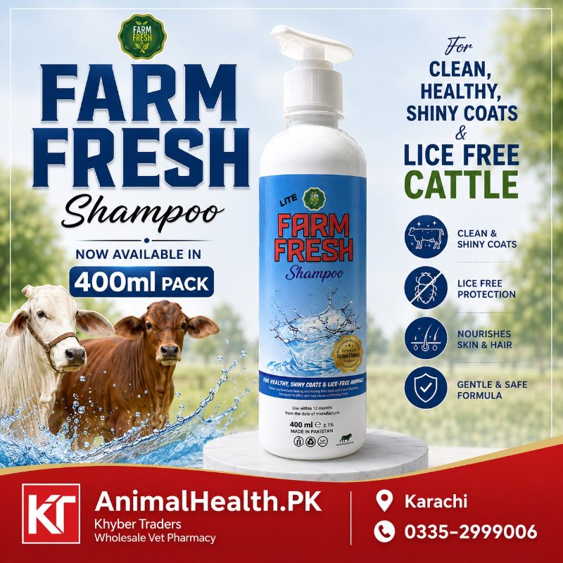 Farm Fresh Lite 400ml (Small) — Anti-Lice Shampoo for Cattle | Khyber Traders