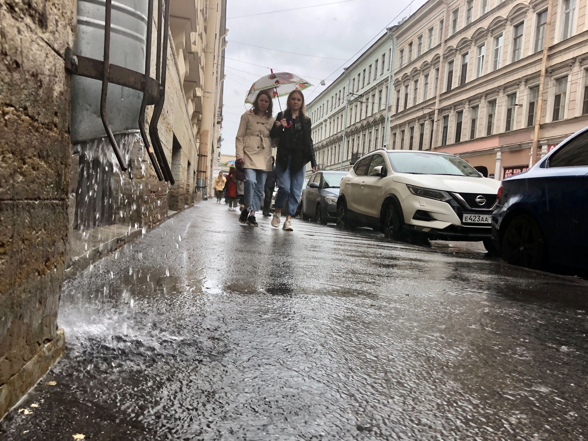 санкт петербург и дождь