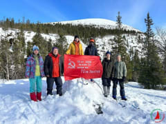 Петербуржцы завершили лыжный поход в Мурманской области в рамках проекта «Великая Победа»