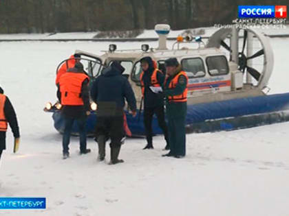 В Петербурге искали рыбаков, нарушающих запрет выхода на лёд