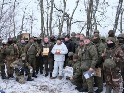 Александр Бельский, Константин Чебыкин и Юрий Гладунов встретились с военнослужащими в зоне СВО
