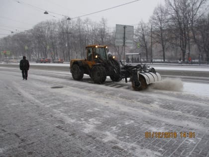 Снегопад стал причиной «красных» утренних пробок в Петербурге