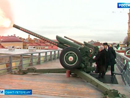 Полуденный выстрел из пушки Нарышкина бастиона произвела ветеран Великой Отечественной
