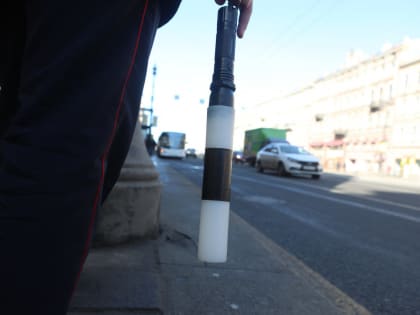 В Петербурге водитель иномарки снял номера и поехал по «выделенке» в Кудрово