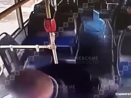 Не успел выбежать: камеры засняли падение подростка, которому защемило руку дверью в автобусе
