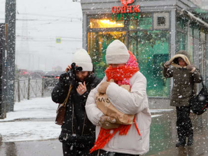 «Желтый» уровень опасности объявили в Петербурге из-за метели