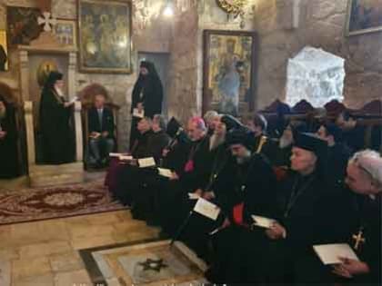 Принц Чарльз посетил базилику Рождества в Вифлееме и принял участие в экуменической молитве
