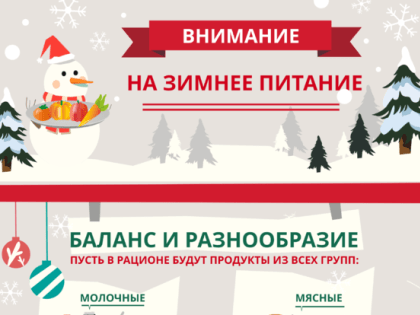 РЕКОМЕНДАЦИИ ГРАЖДАНАМ: Правильное питание зимой