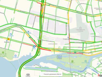 ТОП-5 пробок на дорогах Петербурга утром 18 февраля по версии «Яндекса»