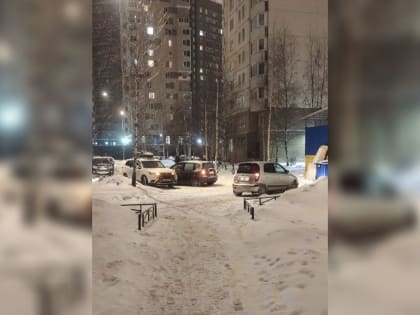 Авария парализовала движение во дворе на Богатырском проспекте