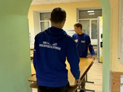 Волонтеры помогают лицей № 597 в Приморском районе