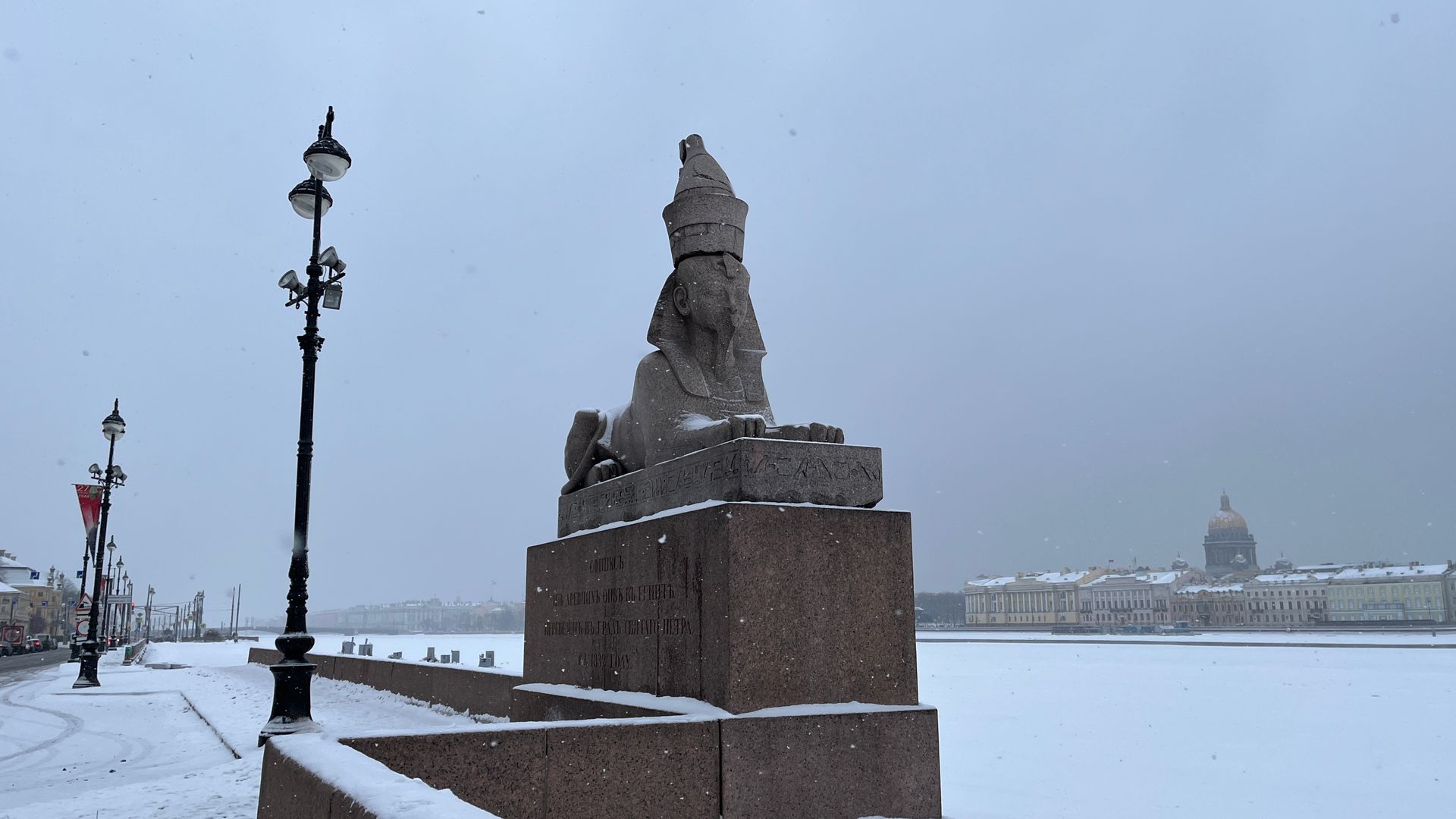 сфинксы на набережной в санкт петербурге