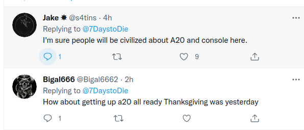 Reactions on the Alpha20 Experimental not released