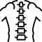 Icon depicting spine and neck for acupuncture treatment of back and neck pain