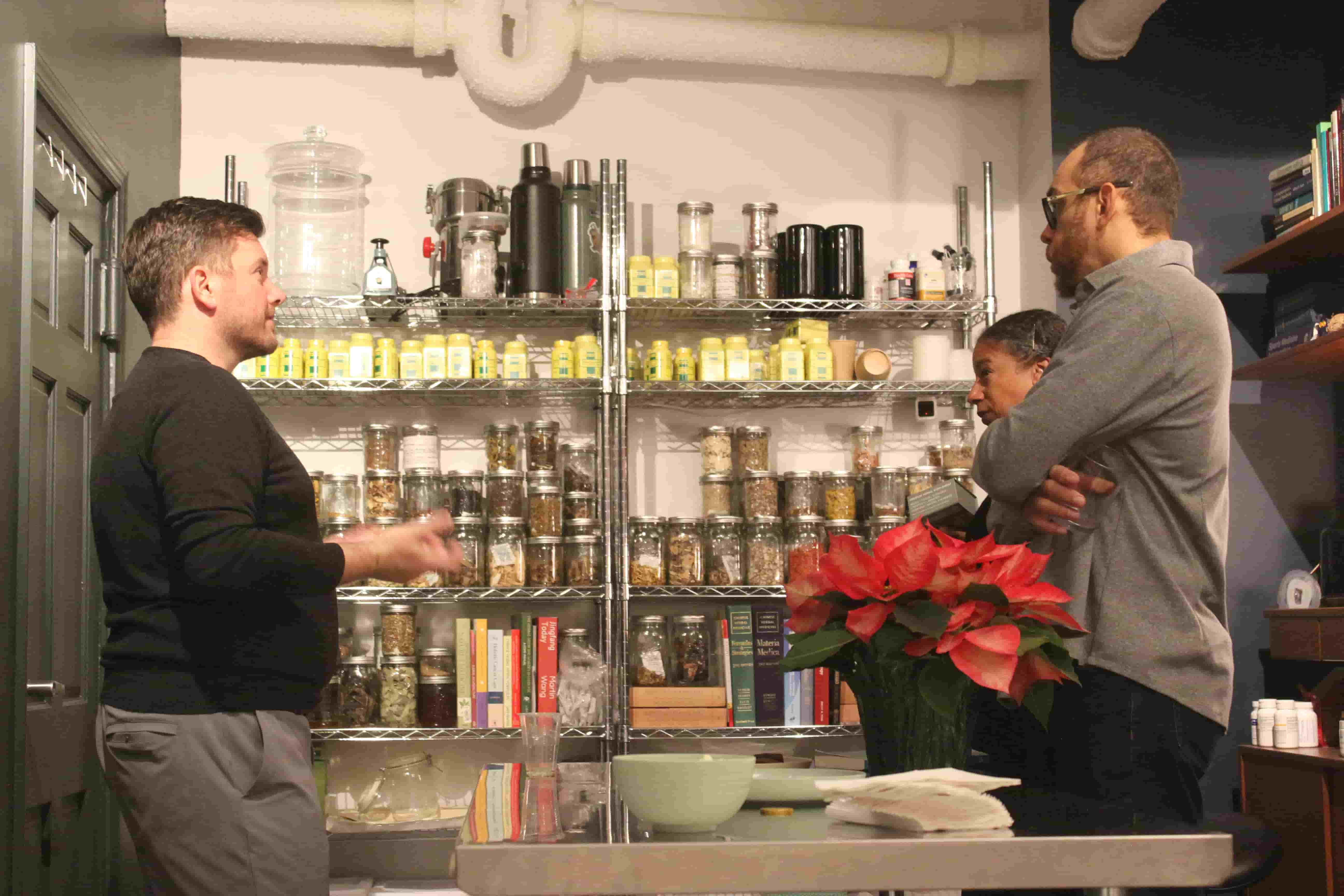 Dr. Caron presenting at an Upper West Side acupuncture community event in NYC