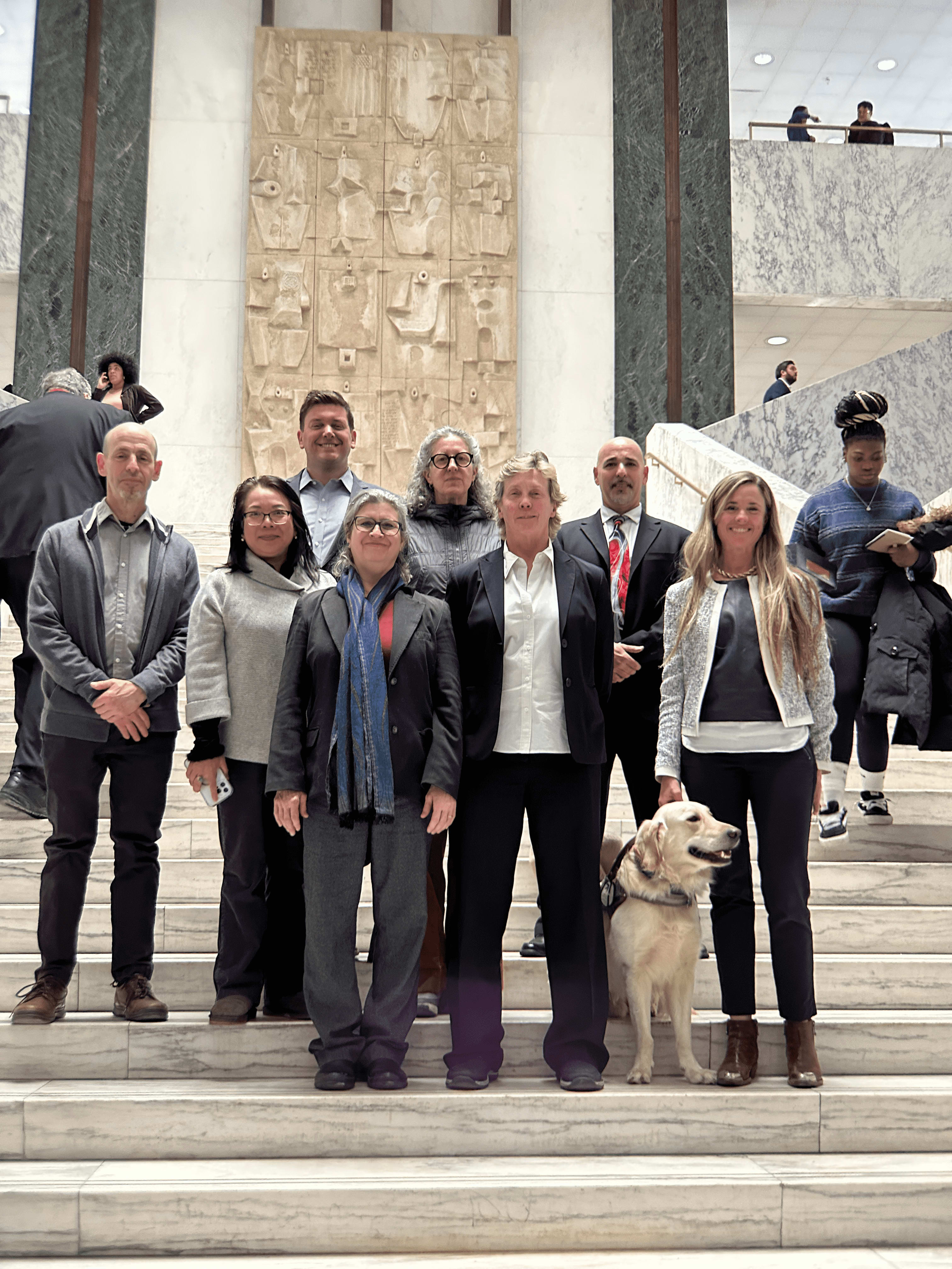 Dr. Caron representing UWS acupuncture specialists at a professional gathering in NYC