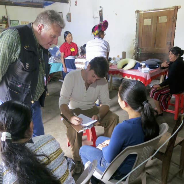 Dr. Caron interviewing a patient at Gotham Acupuncture in NYC's Upper West Side clinic