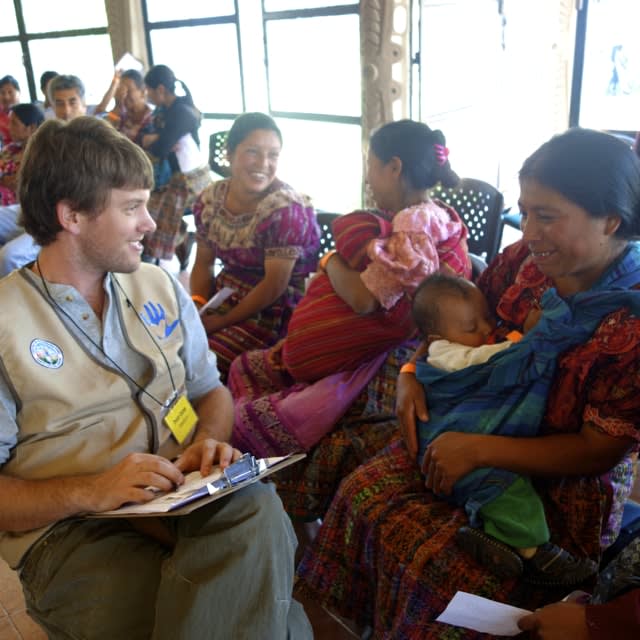 Dr. Caron providing acupuncture education during international outreach from his NYC Upper West Side practice