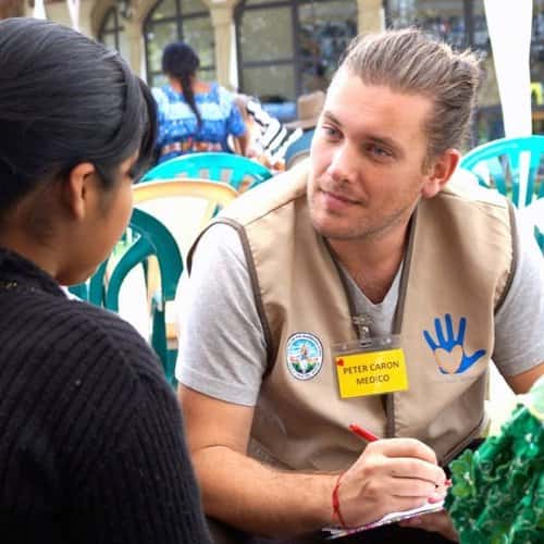 Dr. Caron in community outreach