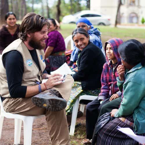 Dr. Caron with local healthcare team
