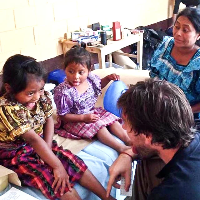 Patient receiving treatment in Guatemala