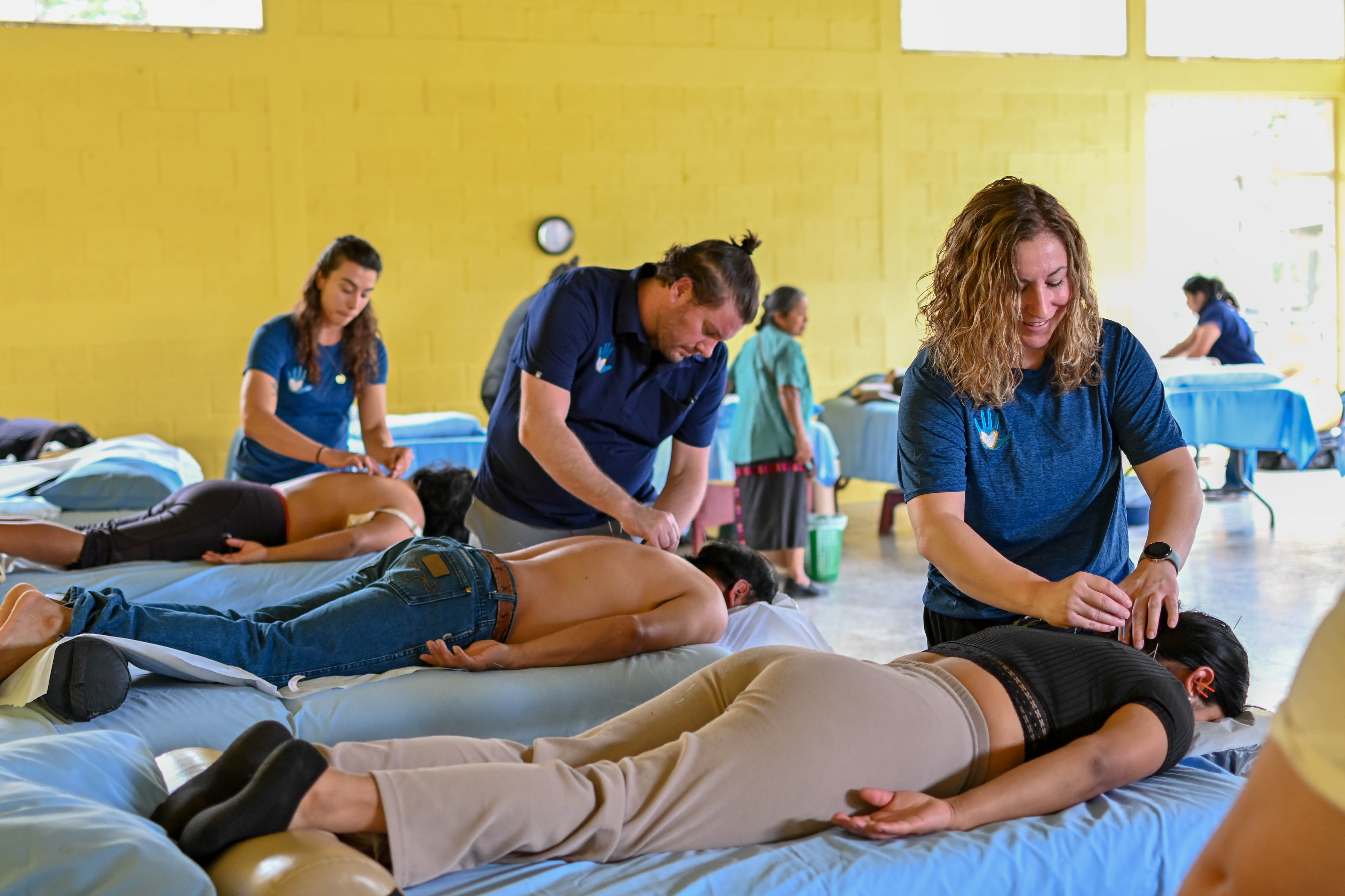 Acupuncture aid work training