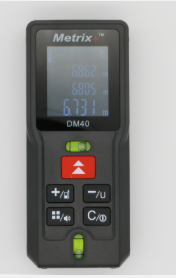 Metrix+ DM 40 Metrix+ DM 40 Laser Distance Meter Front Display