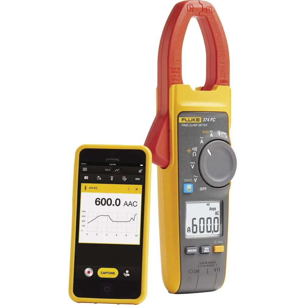 Fluke 374 FC Fluke 374 FC True-RMS AC/DC Clamp Meter