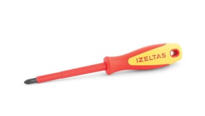 İZELTAŞ 6*100 Elektrikçi Izoleli Yıldız Tornavida 1000V